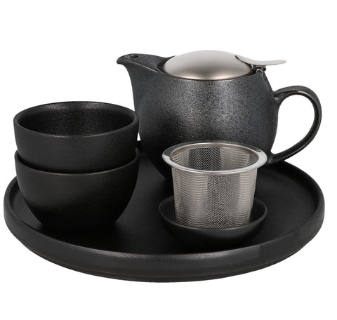 Teaware Set Crystal Silver