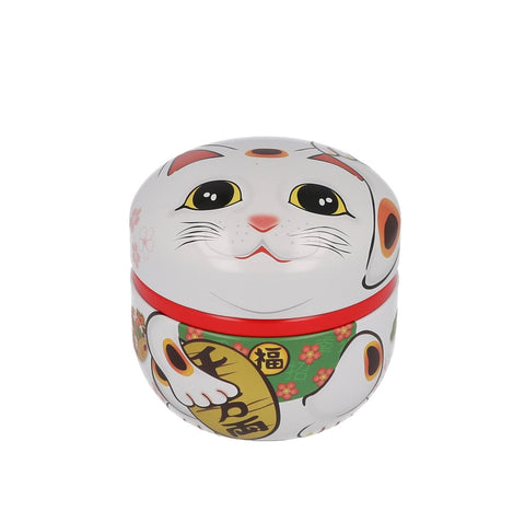 Canister Maneki Neko White